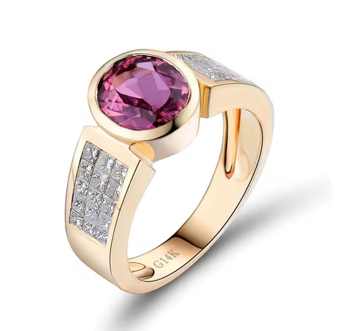 14kt Yellow Gold 1.60 ct Tourmaline Ring (Unisex)