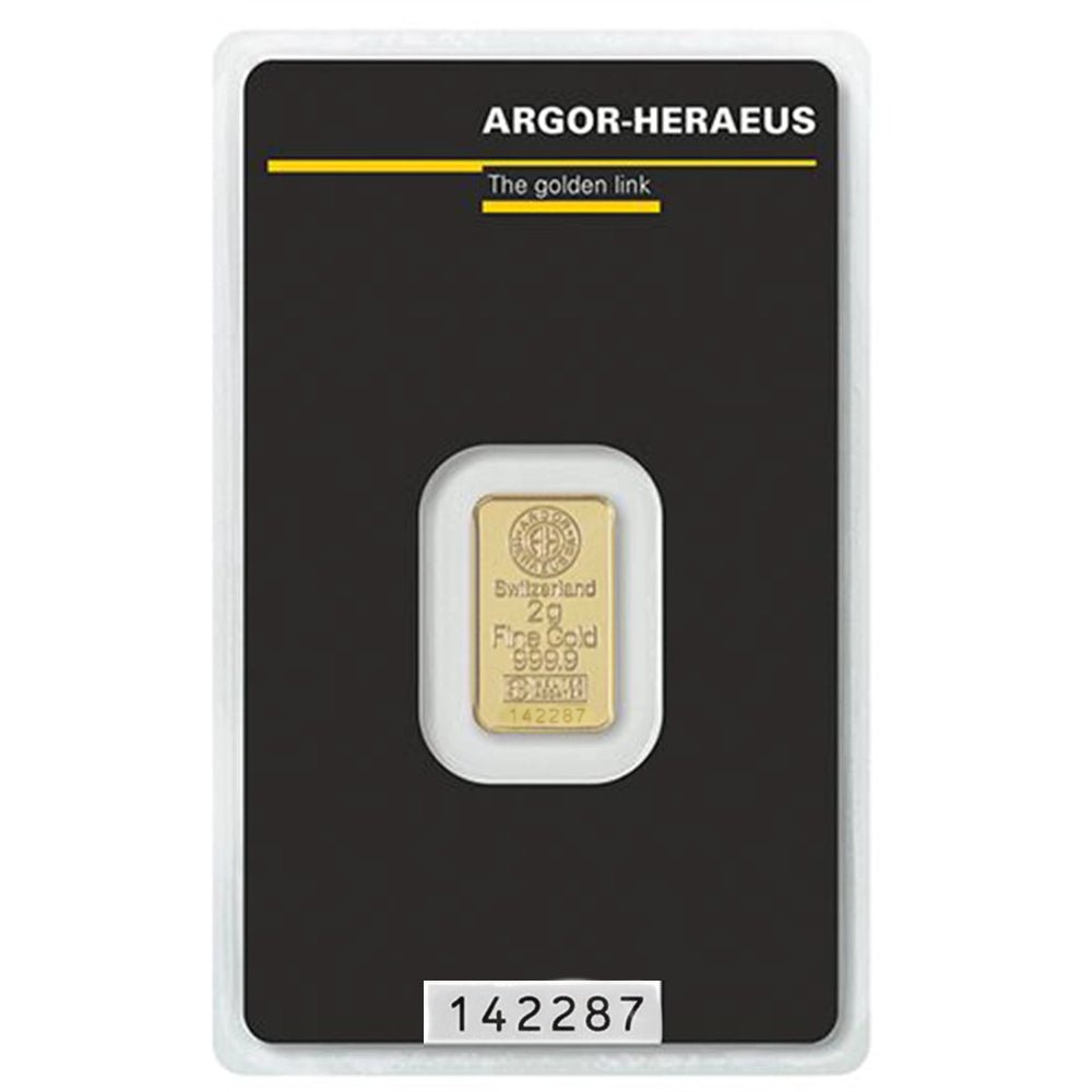 2 g Investment Gold Bar – Argor Heraeus