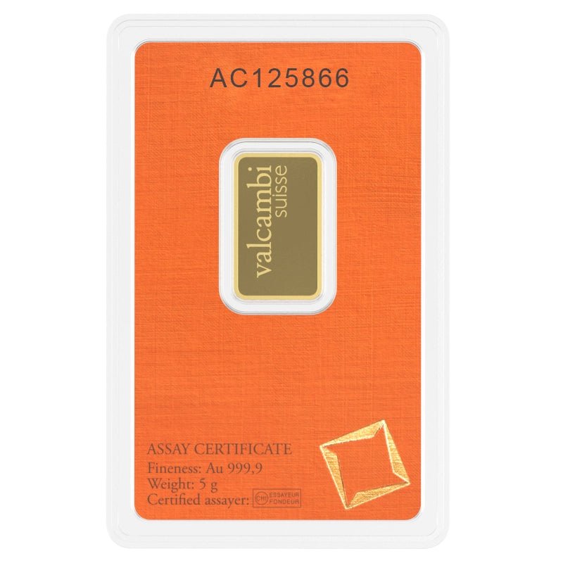 5 g Investment Gold Bar – Valcambi