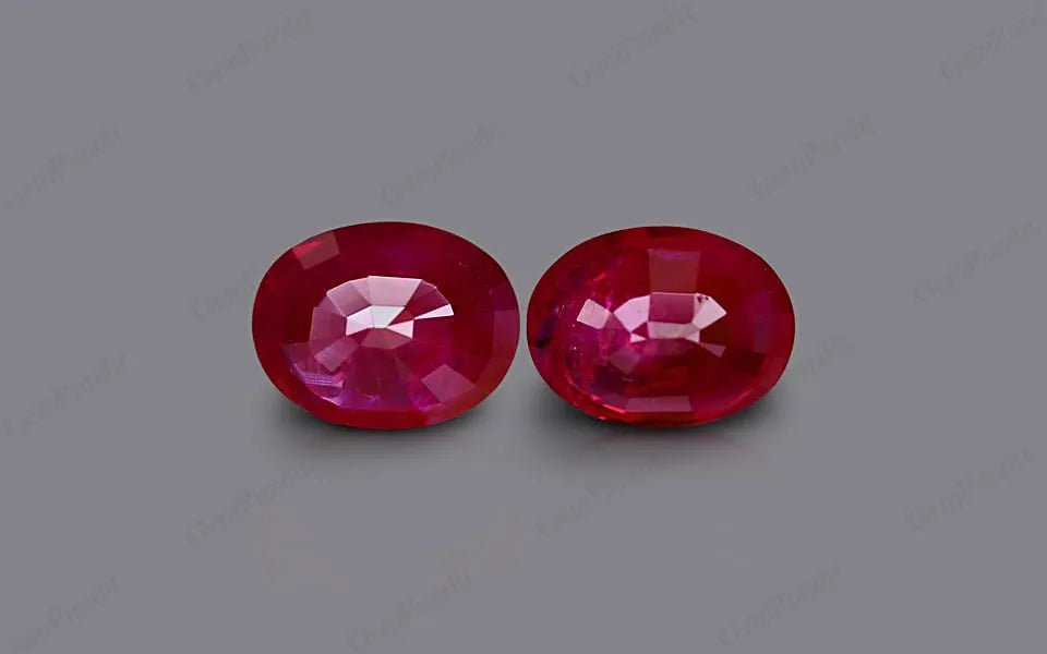 Burma Ruby Matched Pair - 4.13 ct