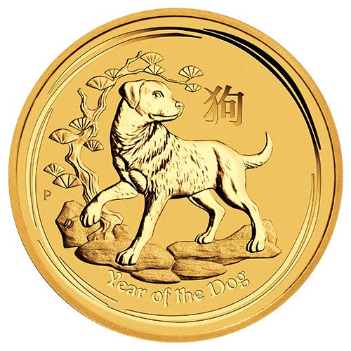 1/20 oz Gold Coin Dog 2018 – Lunar Series II