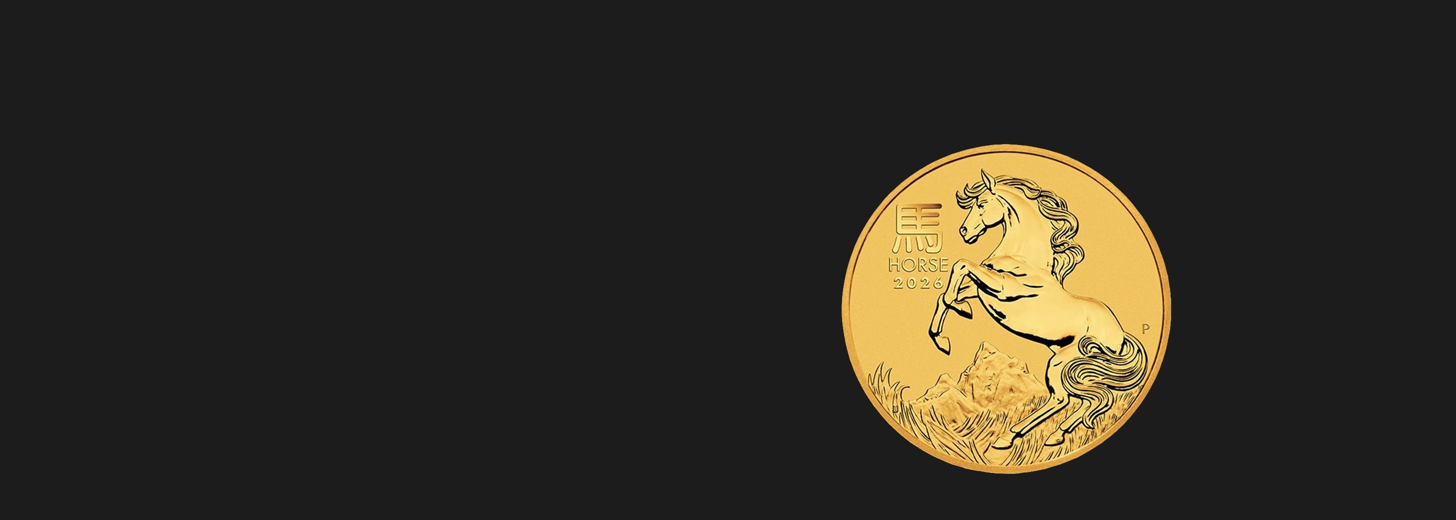 Investment Gold Coin Lunar Series horse 2026