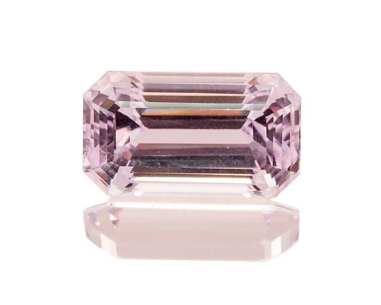 Kunzite 30.02 ct – Light Pink, Emerald Cut, Heated