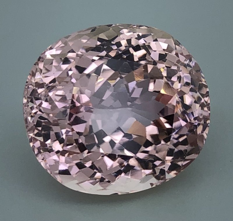 Kunzite 62.73 ct – Light Pink, Oval Cut, HGTL Certified