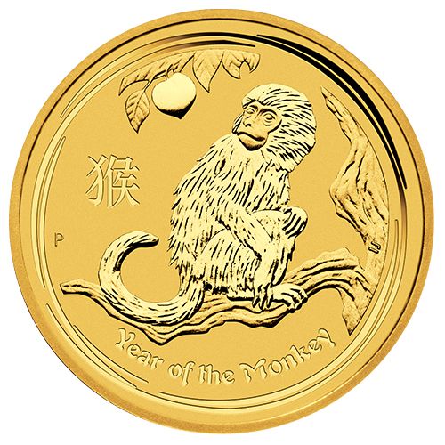 1/10 oz Gold Coin Monkey 2016 – Lunar Series II