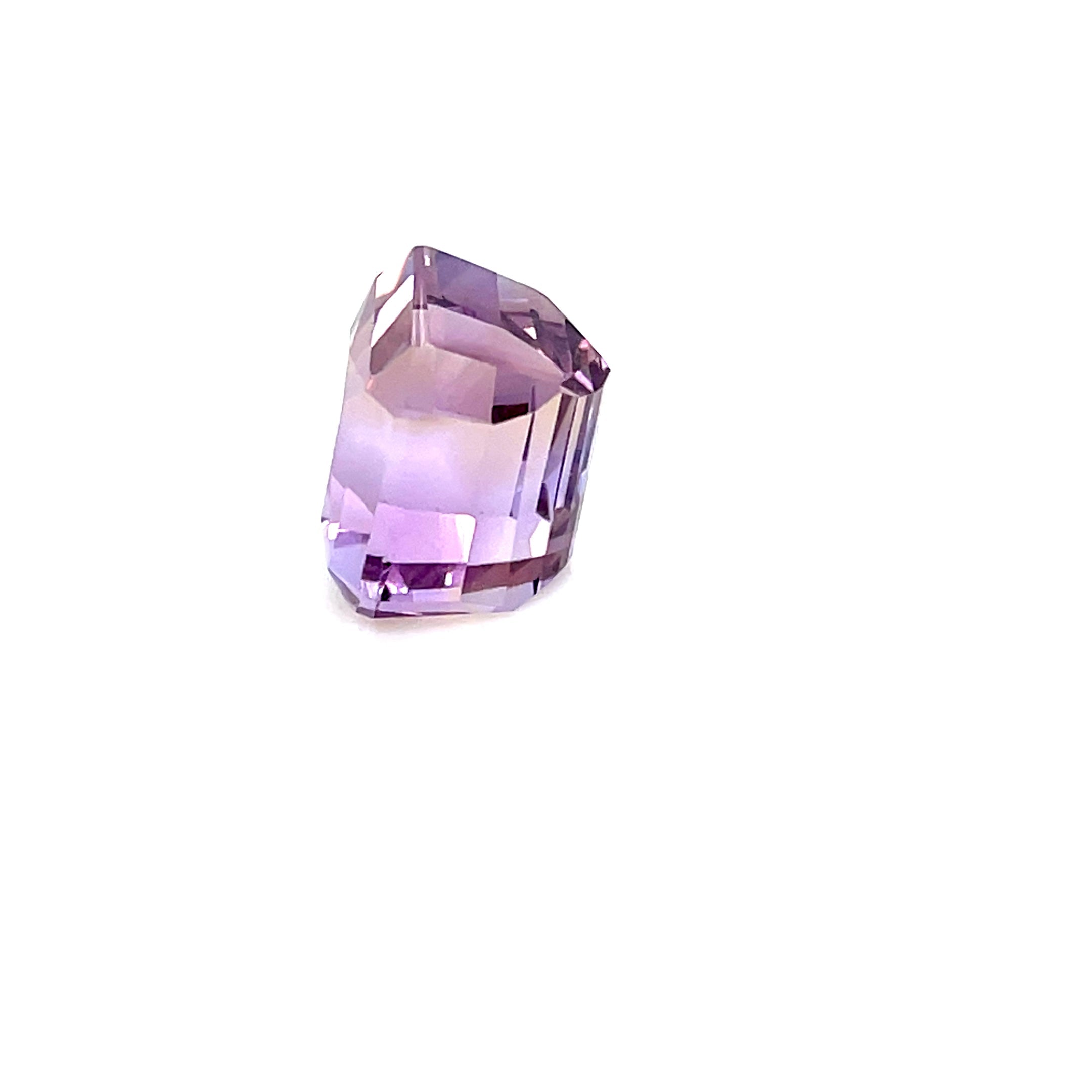 Natural Ametrine 13.44 ct – Light Violetish Purple, Cut - Cornered Square, Untreated