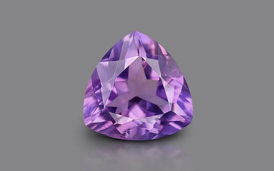 Natural Ametrine 3.30 ct – Triangle Cut, Violet/Yellow, Untreated, GEMTRUE Certified