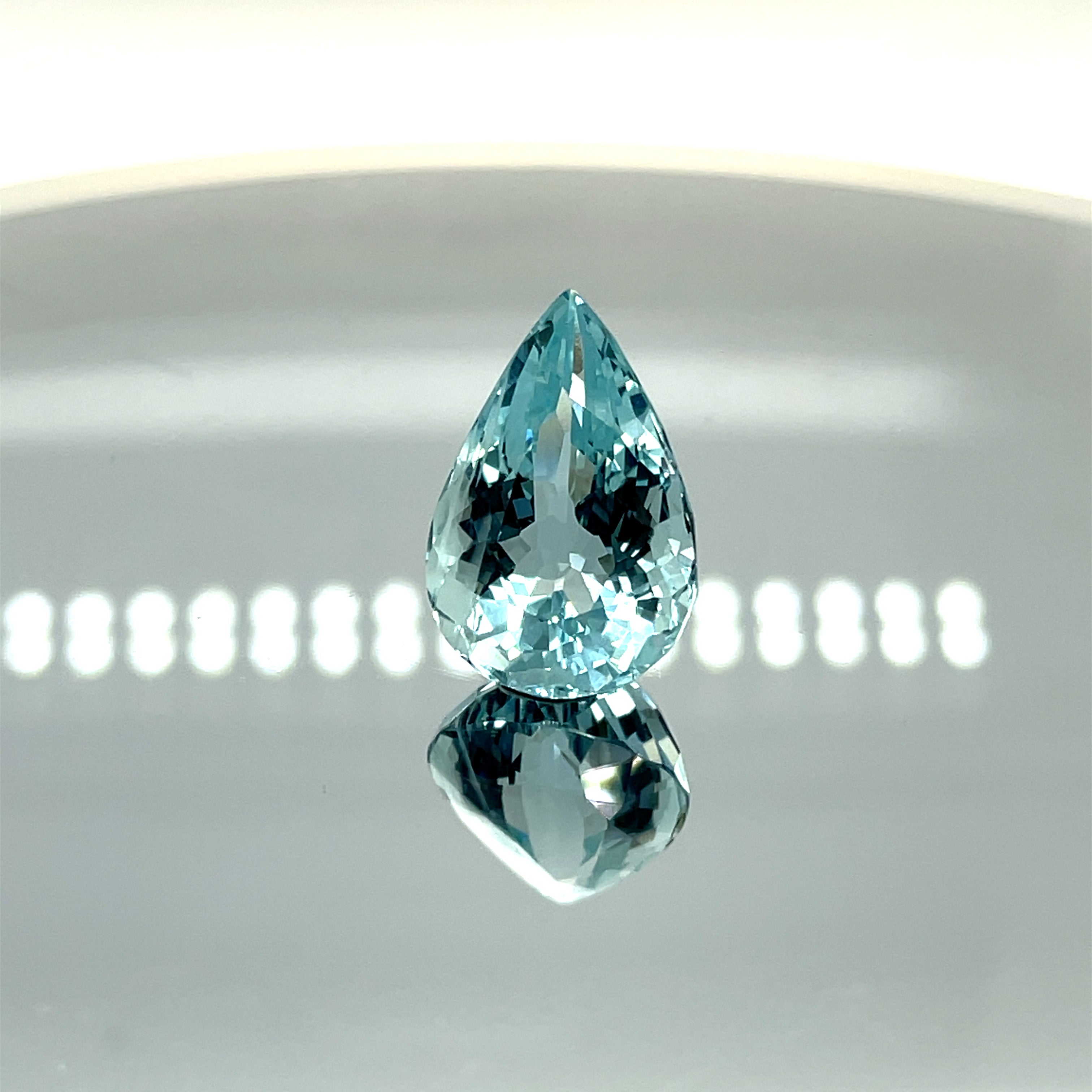 Natural Aquamarine 11.74 ct – Pear Cut, Untreated
