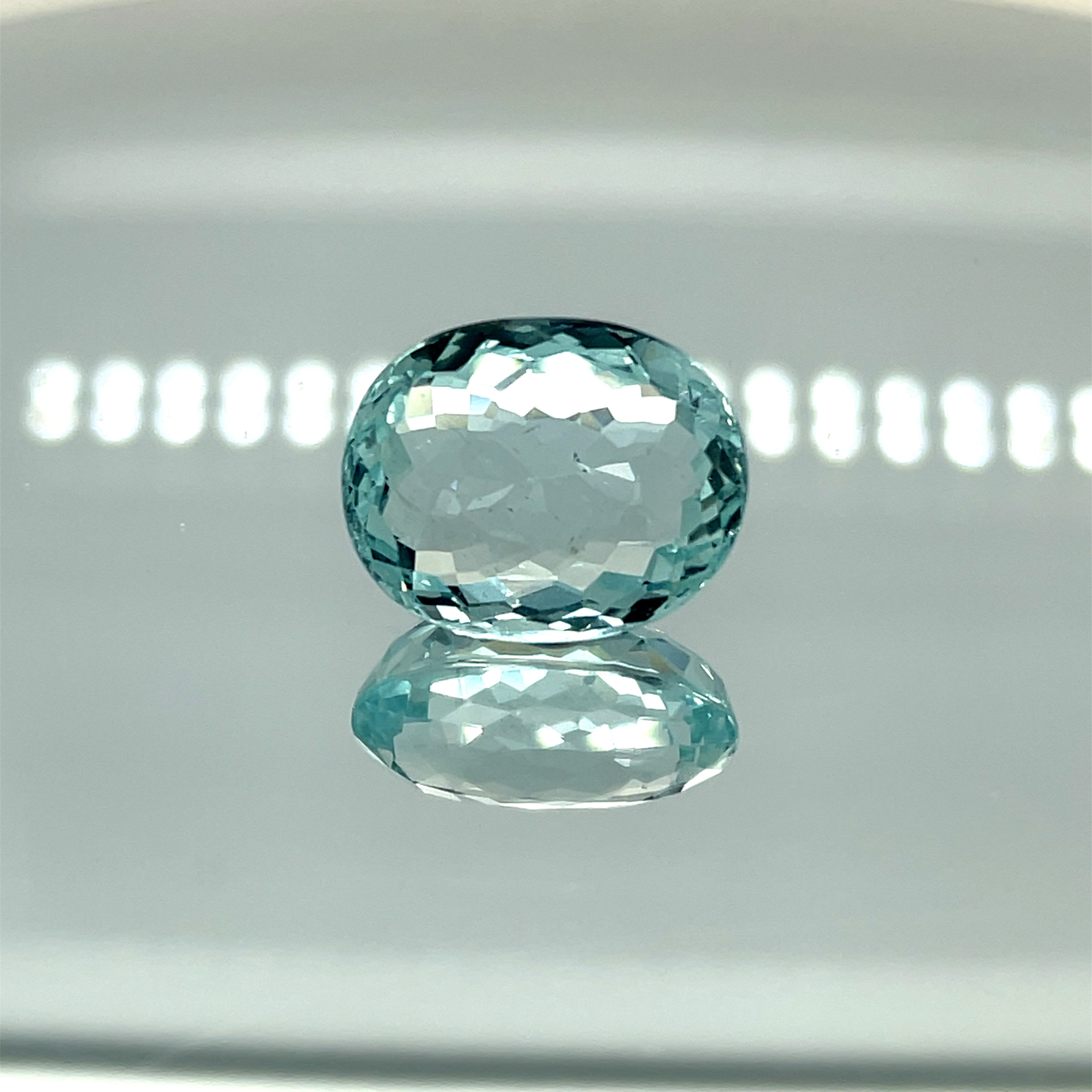 Natural Aquamarine 12.11 ct – Oval Cut, Untreated