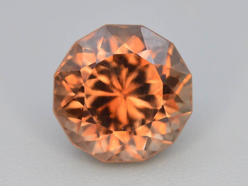 Natural Brown Zircon 2.30 ct – Round Brilliant Cut, Untreated