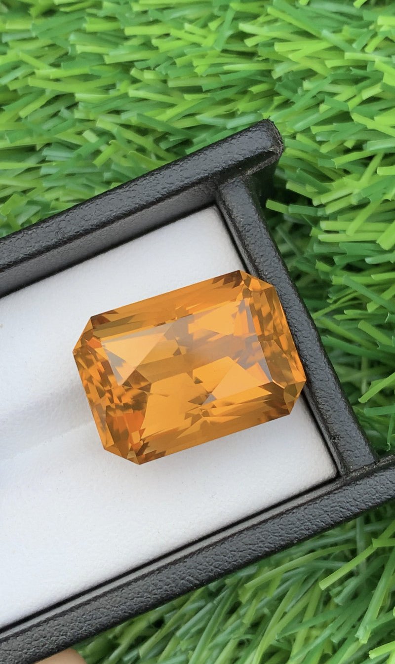 Natural Citrine 32.35 ct – Cushion Cut, Heated