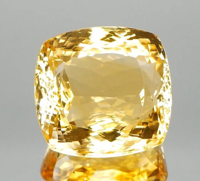 Natural Citrine 69.69 ct – Cushion Cut, Heated, ČGL Certified