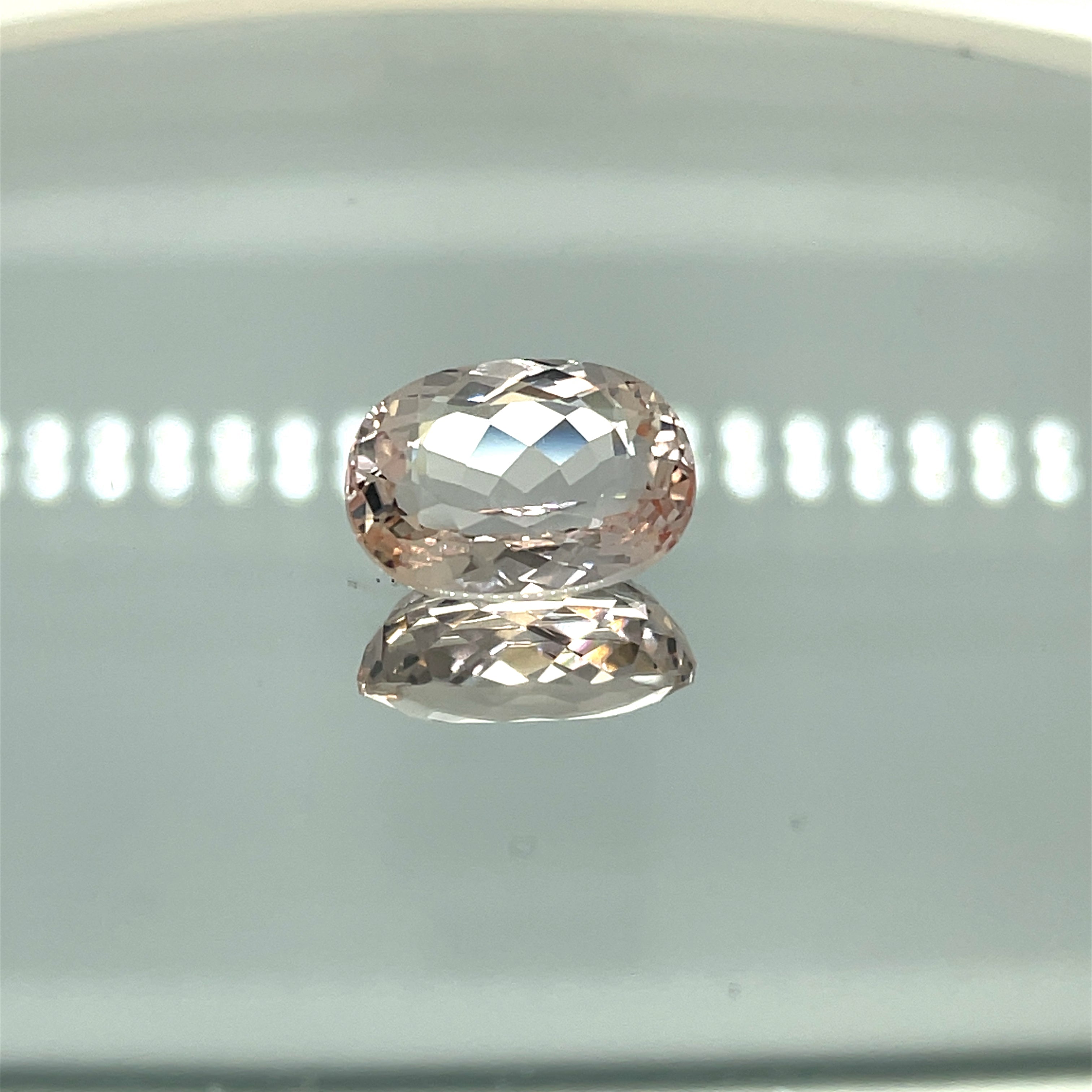 Natural Morganite 10.81 ct – Oval Cut, Unheated