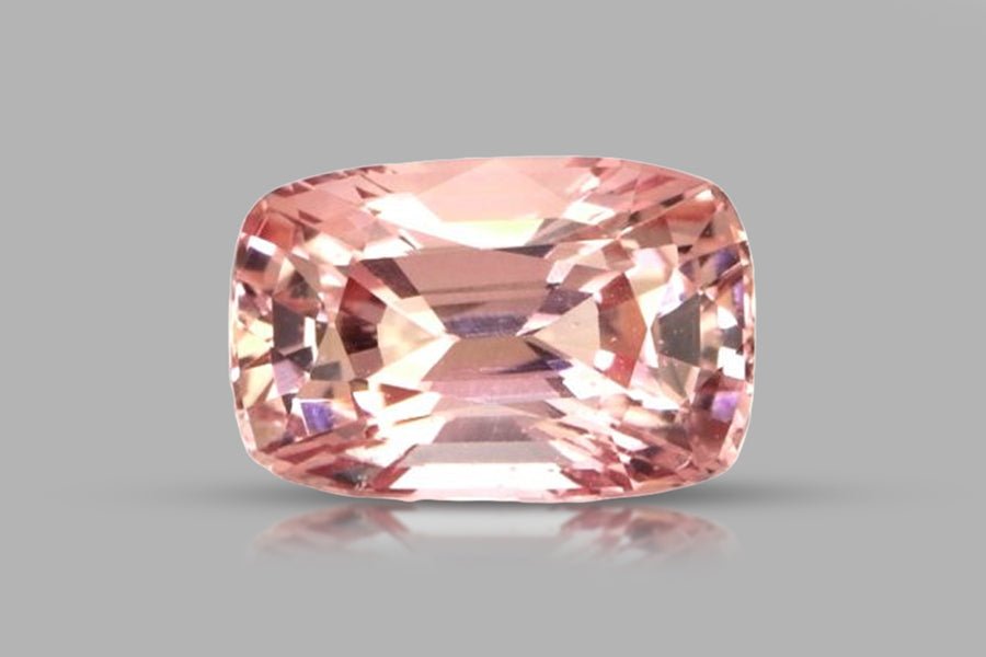 Natural Padparadscha Sapphire 1.66 ct – Cushion Mixed Cut, Untreated, C. Dunaigre Certified