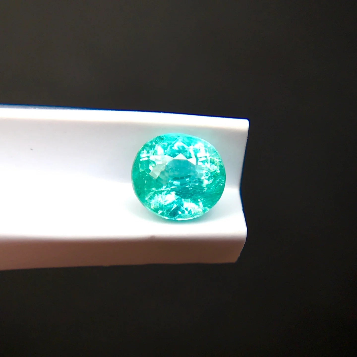 Natural Paraiba Tourmaline 0.81 ct – Oval Cut, AIGS Certified