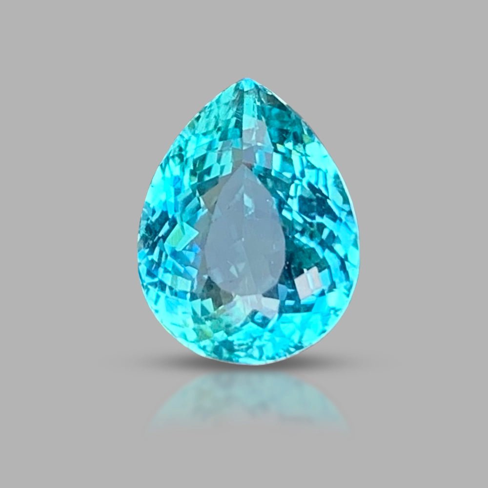 Natural Paraiba Tourmaline 6.55 ct – Pear Cut, GRS Certified