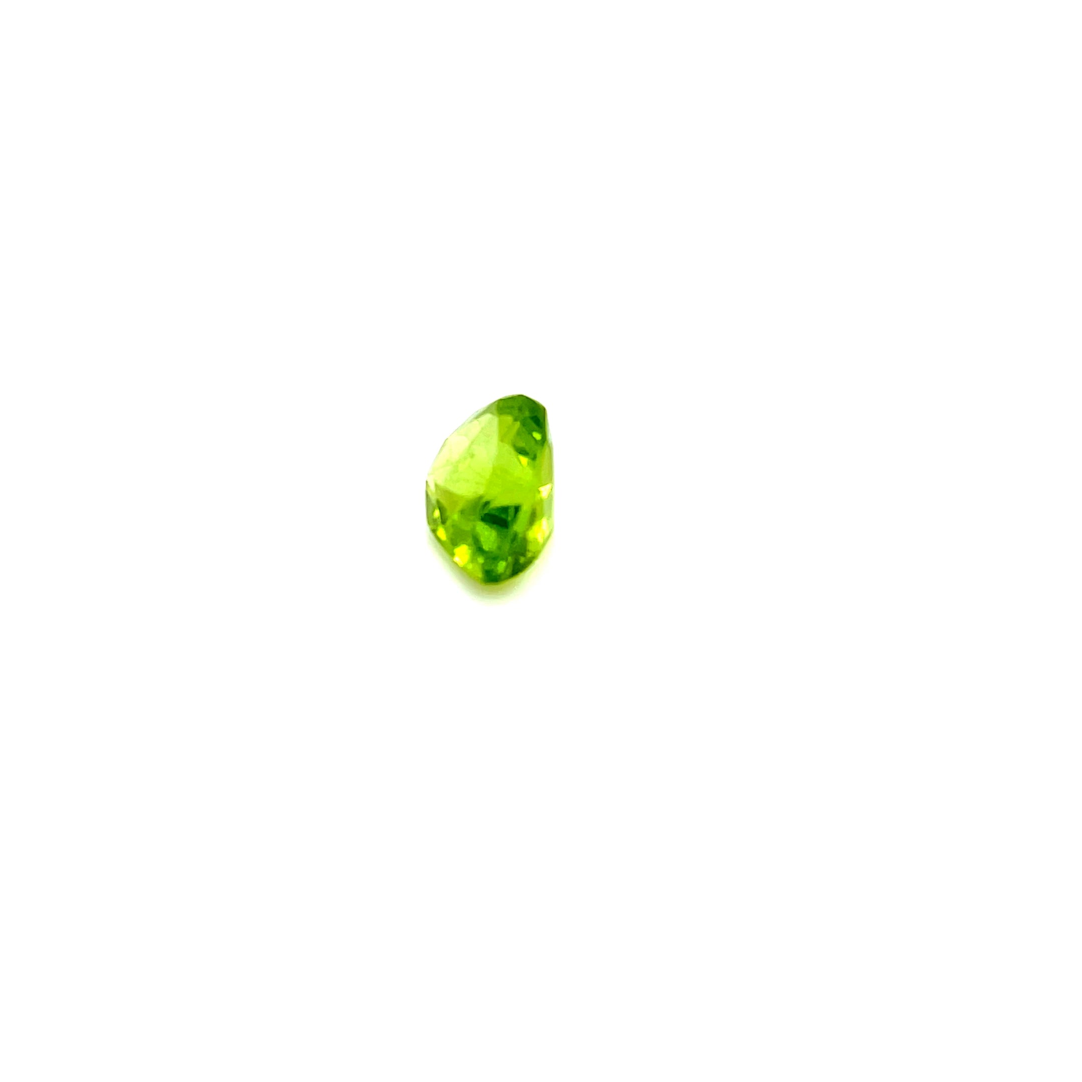 Natural Peridot 3.45 ct – Green, Pear Cut, Untreated