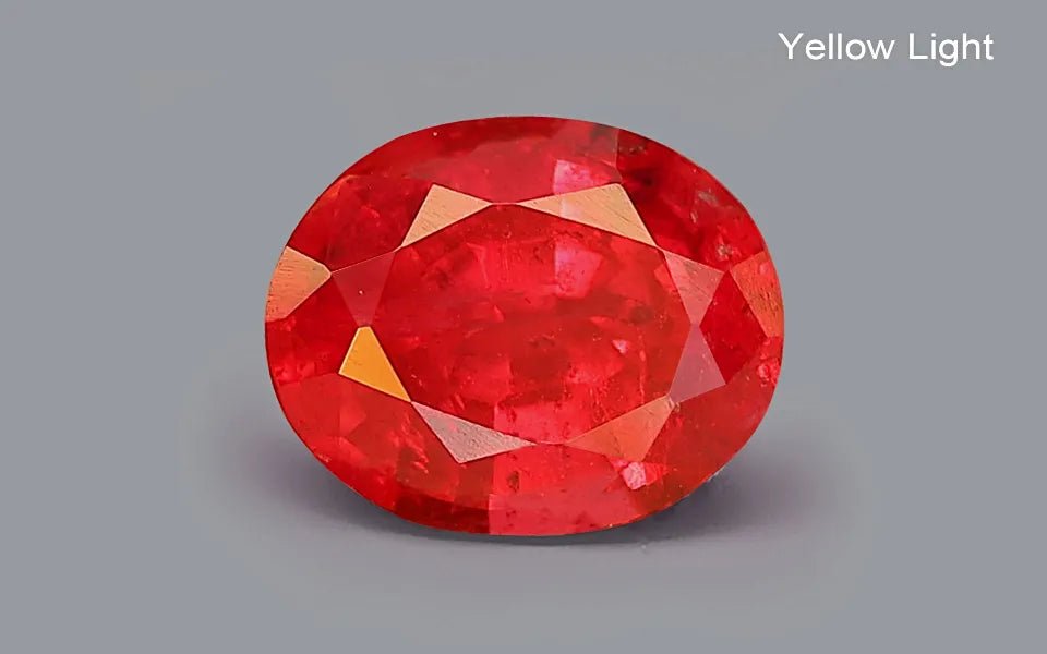 Natural Ruby 0.91 ct – Oval Cut, Pinkish Red, Unheated & Untreated, IGI Certified