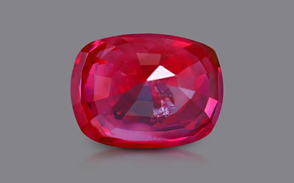 Natural Ruby 2.30 ct – Vivid Red "Pigeon’s Blood", Cushion Cut, Burma, GRS Certified