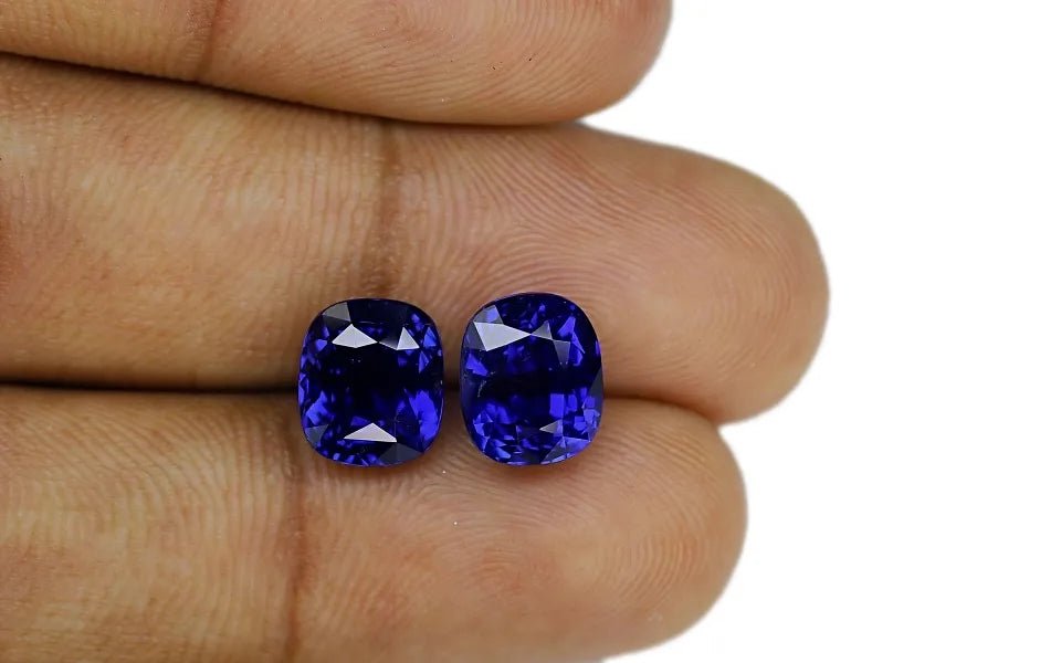Royal Blue Sapphire pair 10.07 ct