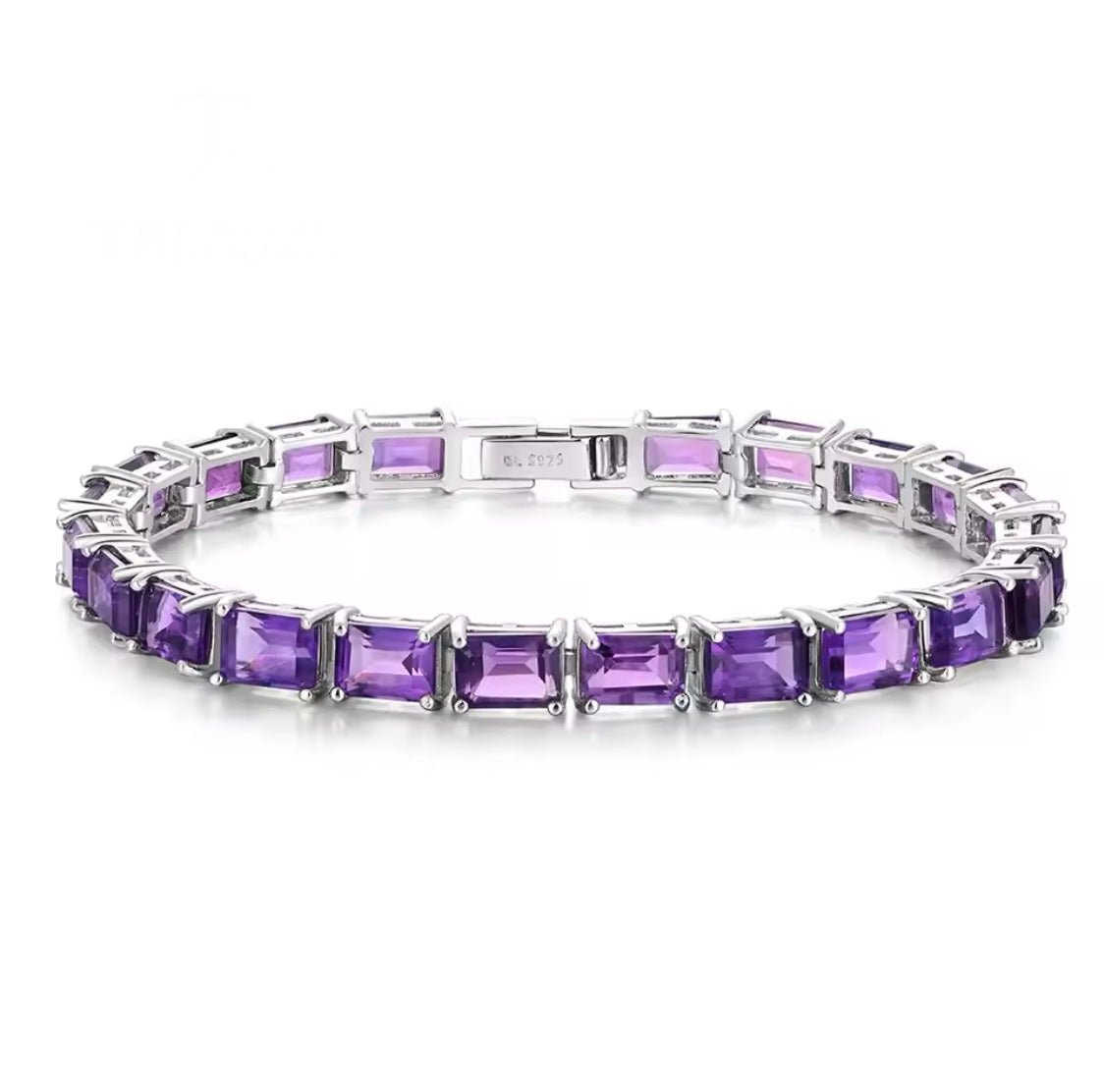 Silver Amethyst Bracelet