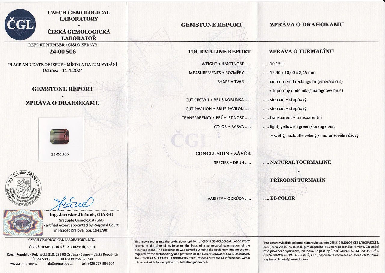 Watermelon Tourmaline - 10.15 ct